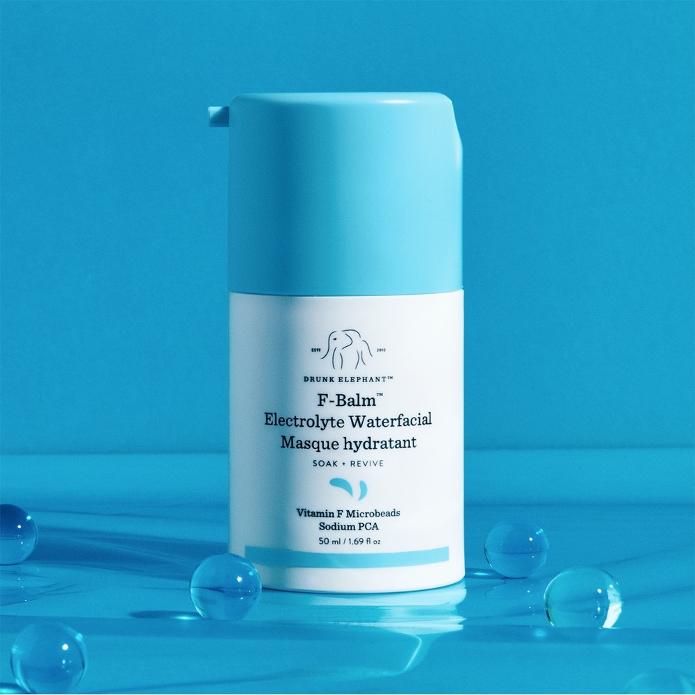 F-Balm Electrolyte Waterfacial Hydrating Mask Drunk Elephant NEW